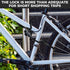 Premium Bike Lock with 2pcs Keys, Professional Bike Cable Lock of 4 Feet, Heavy Duty Bicycle Lock Cable for Strong Anti-Theft, come with 1PCS Moun...